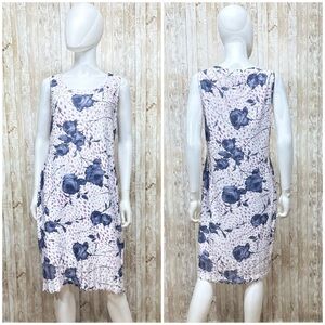St. John Collection Floral Santana Knit Sleeveless Sheath Dress [13124]